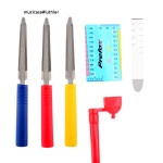 PREFOX FILE TOOL  KIT -7-7-inch-File-Tools-Kit-with-Ruler-and-Winder-for-Guitar-Maintenance